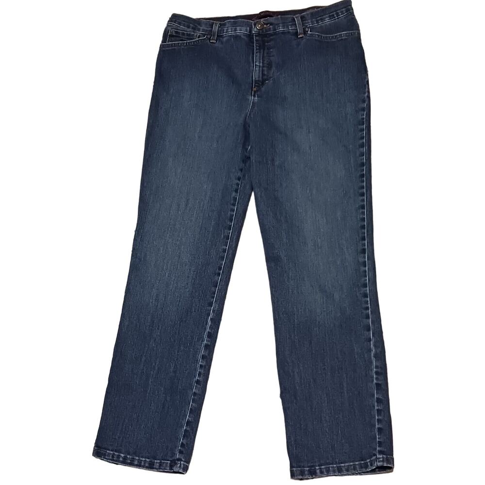 Gloria Vanderbilt Jeans Womens Size 12P Petite Amanda Dark Wash 30x27